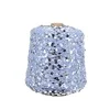 Hilos Blended Yarn Lentejuelas 3mm 100% Cotton Sequin Yarn Fancy Yarns For Sweaters