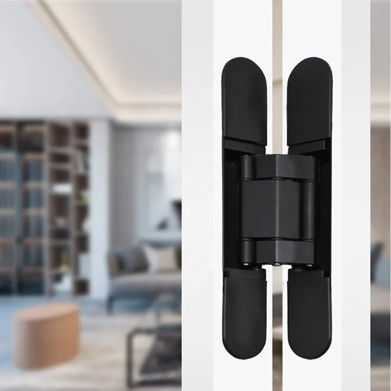 New Arrivals 2021 Zinc Alloy Hidden Hydraulic Folding Door Hinges 3D Adjustable Soft Close Concealed Hinge Furniture Accessory