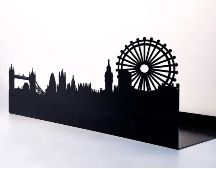 Skyline Metal Wall Shelf  Decor Modern Display Shelves Wall Mounted Floating Wall Shelf Home decor rack