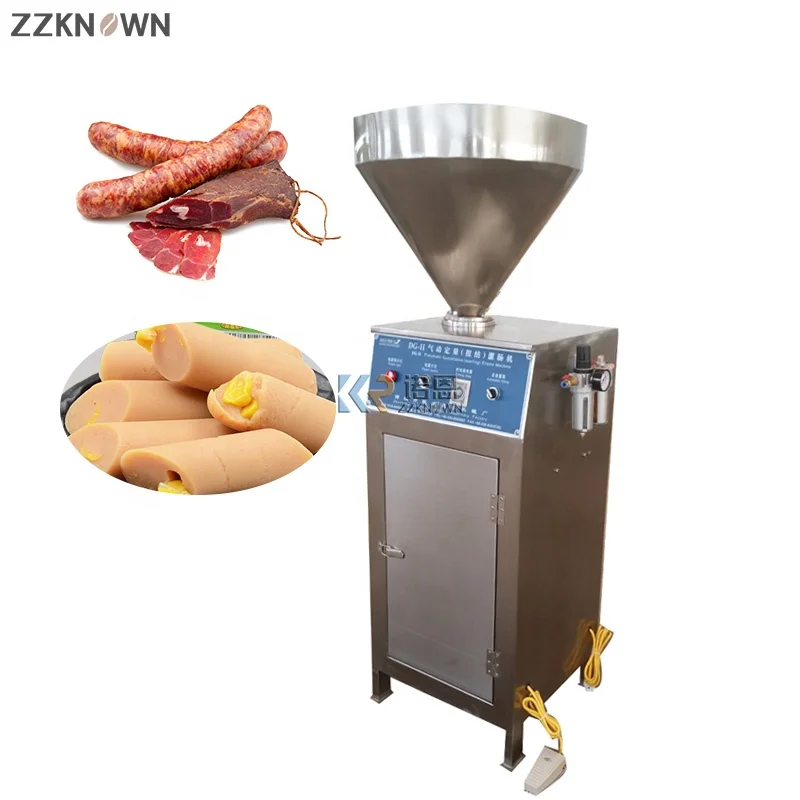 Sausage Make Machine Fully Automated Sausage Twisting Filler Stuffer Electric Sausage Filler