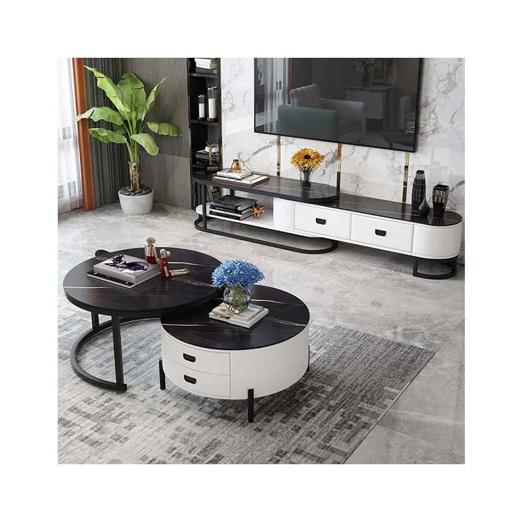 coffee table combination set modern minimalist net red light luxury small apartment TV cabinet