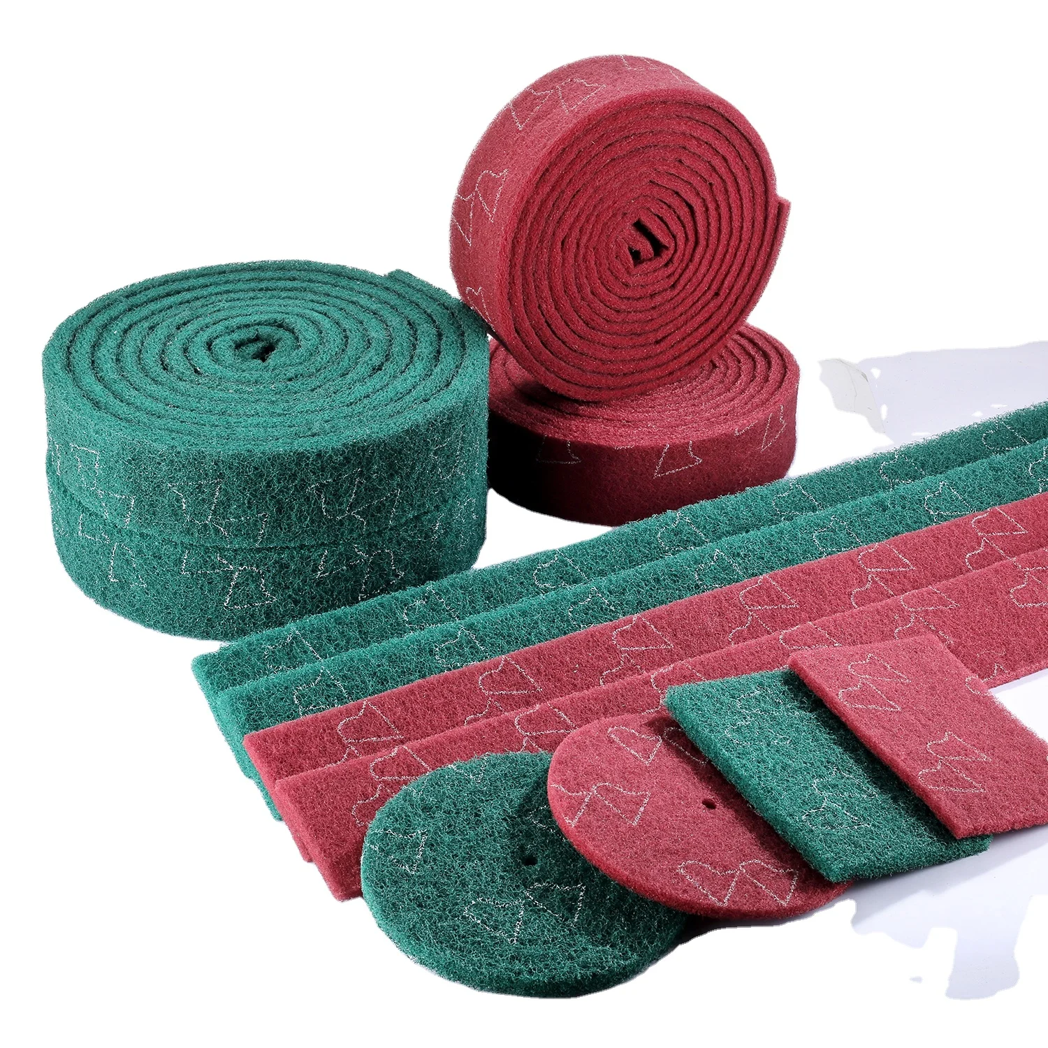 WEIYI Scourer pad abrasive heavy-duty for cleaning products converters in Jumbo Rolls