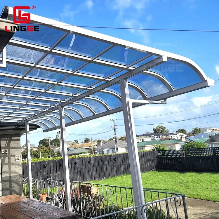 Factory Price Aluminum Polycarbonate UV-resistant Rain Cover Garden Canopy Design
