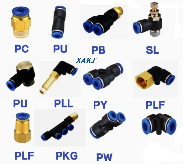 
XAKJ PX Y-shape Tee Male Threaded-to-tube BSPT Thread Brass Air Coupler Connector Pneumatic Fittings 