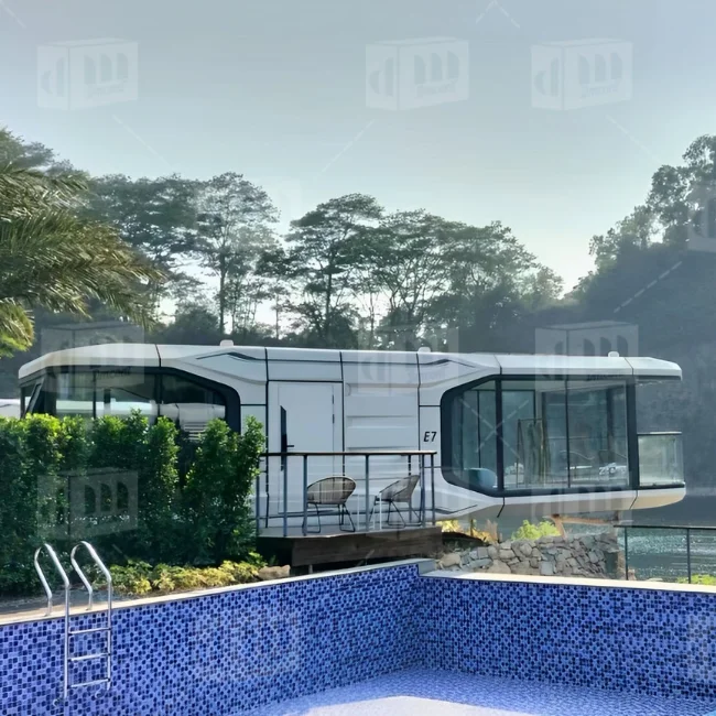 Factory Wholesale Detachable Container Outdoor Homestay Hotel Mobile Modern Commercial Space Capsule Airship Pod Living House