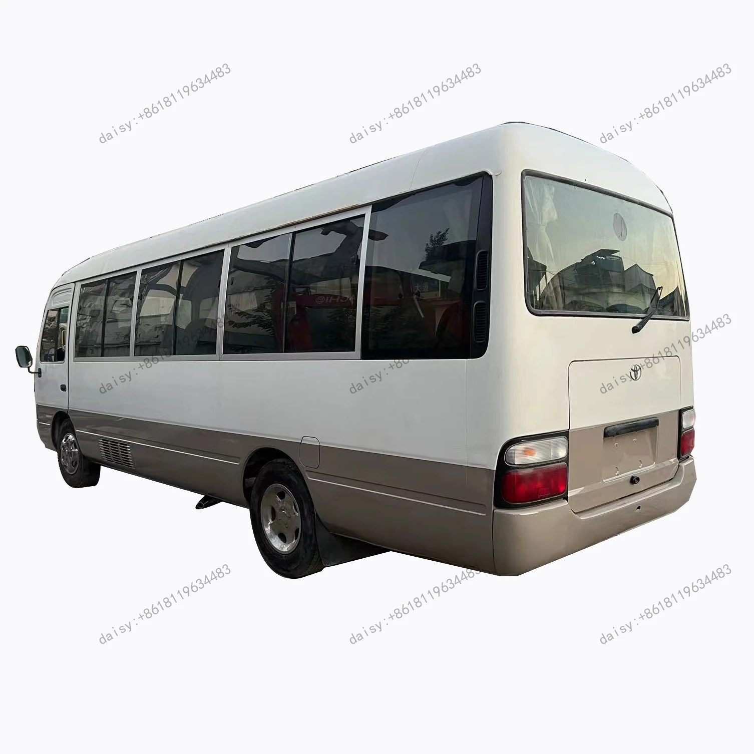 Factory direct supply used Toyota coaster coach bus second hand 23 seat 29 seater school bus used LHD petrol diesel coach bus