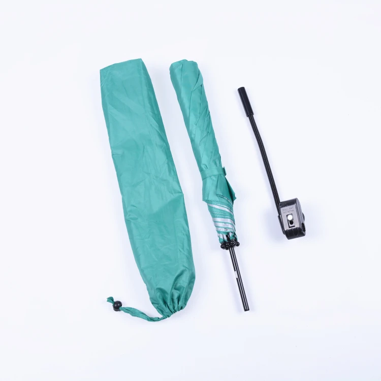 
Hot selling sun protective silver coated outdoor Folding beach Chair Umbrella with Universal Clamp 