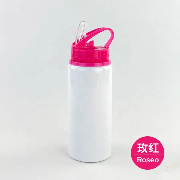 Lancoda 6 Colors Kids School 600ml Dye Sublimation Water Bottle Mug Tumblers Flask