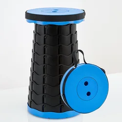 Foldable Plastic Retractable Stool Chair Portable Retractable Stool Shrinkable Camping Fishing Garden Collapsible Folding Stool