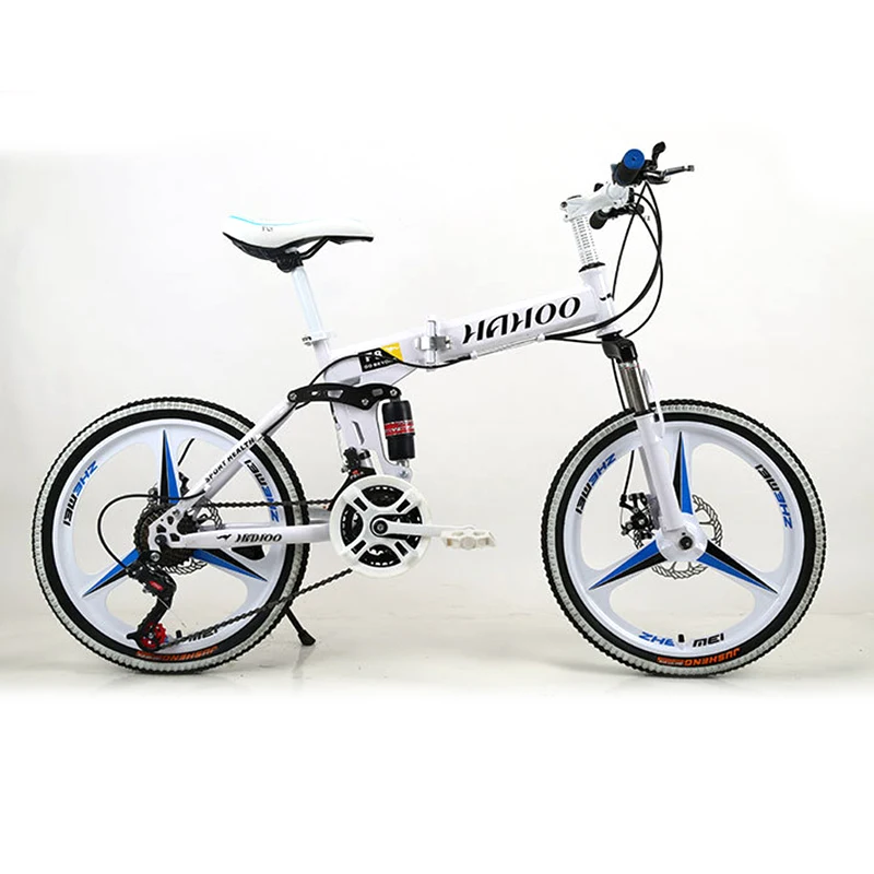 GIZABOSS Mountain derailleur bikes Steel frame 24 speed 20/24/26-inches MTB bicycle 3-knife integrated Wheelset Soft-tail Frame