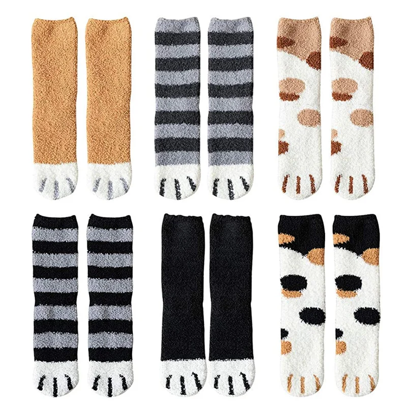 Soft Slipper Fluffy Casual Home Sleeping Fuzzy Cozy Non Slip Sock For Adults Cozy Womens Autumn And Winter Socks