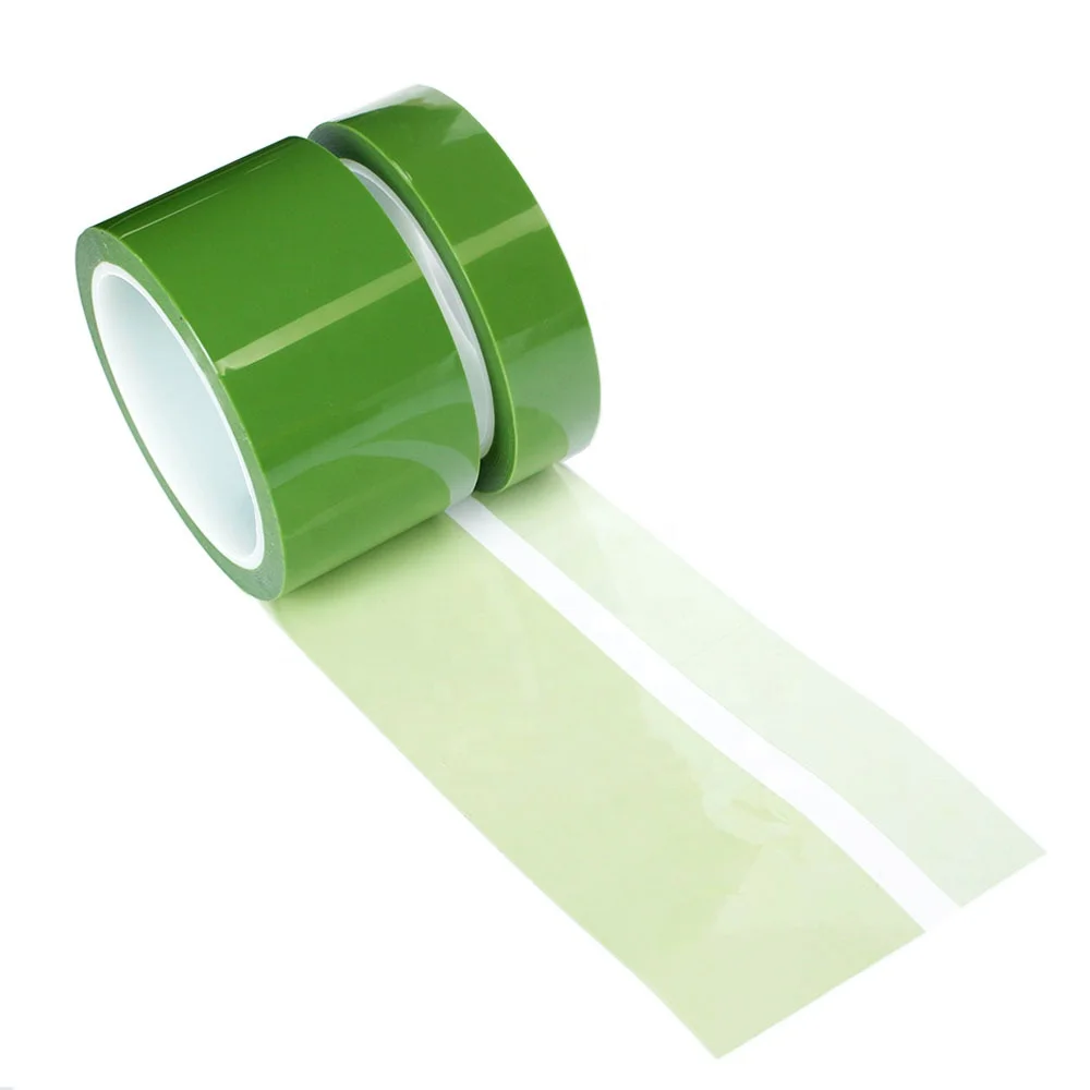 4- Deep Dark Green Kaptons PET Polyester Film With Silicone Glue Self Adhesive Epoxy Resin Powder Coating Anodizing Masking Tape