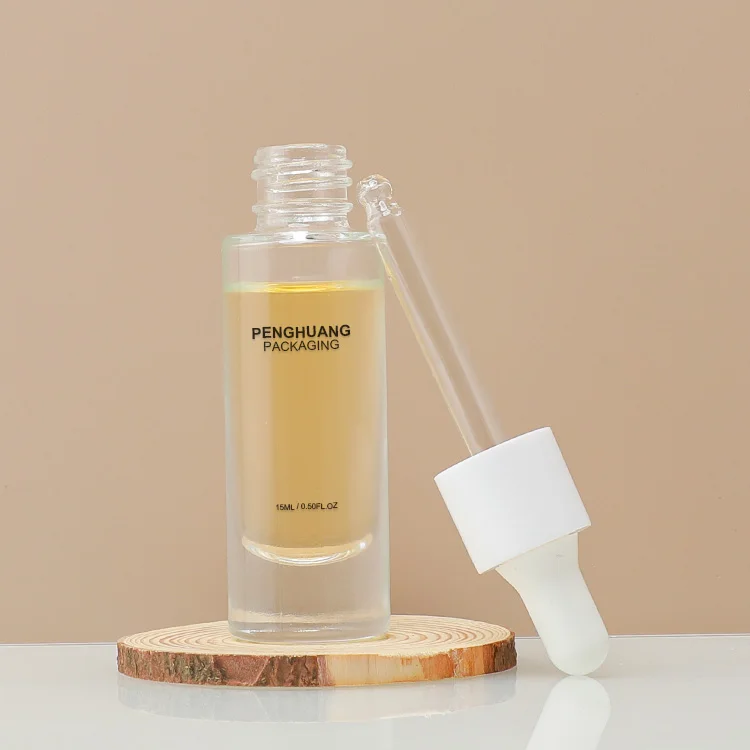 Refillable Glass Foundation Bottle Pump Press Bottle Sample Travel Cosmetic Container Dispenser for Skincare Packaging