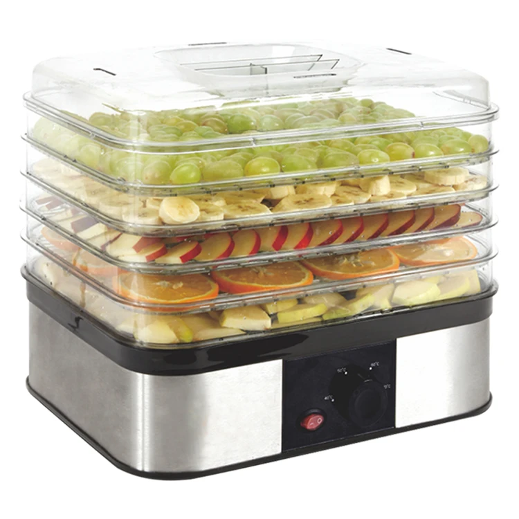 Food Dehydrator 5 Trays Temperature Control Vegetables Meat Dryer Food And Fruit Dehydrator