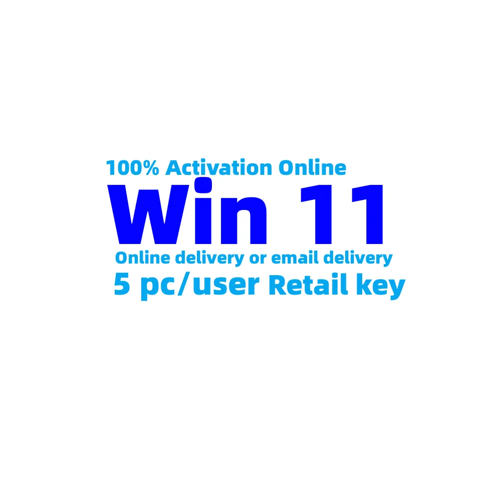 100%Online activation   Genuine digital license Retail key  Unlimited reinstallation system WIN 11 pro key