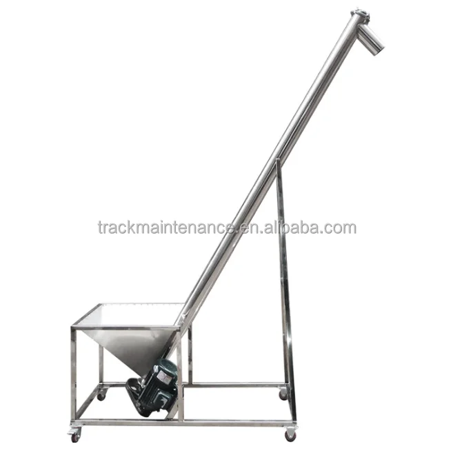 Flexible screw conveyor pellet movable stainless steel corn salt spiral feeder machine