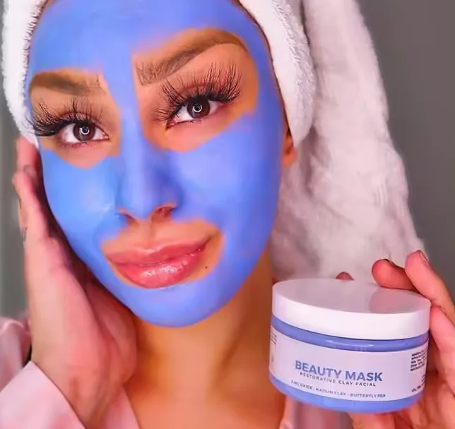 OEM Deep Cleansing Kaolin Oily Dry Blackhead Remover Acne moisturizer Butterfly Clay Face Mask