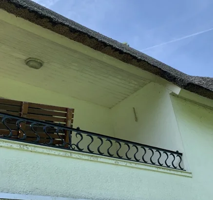 Elegant outdoor balcony S design wrought iron railings, exterior iron hand railings for balcony