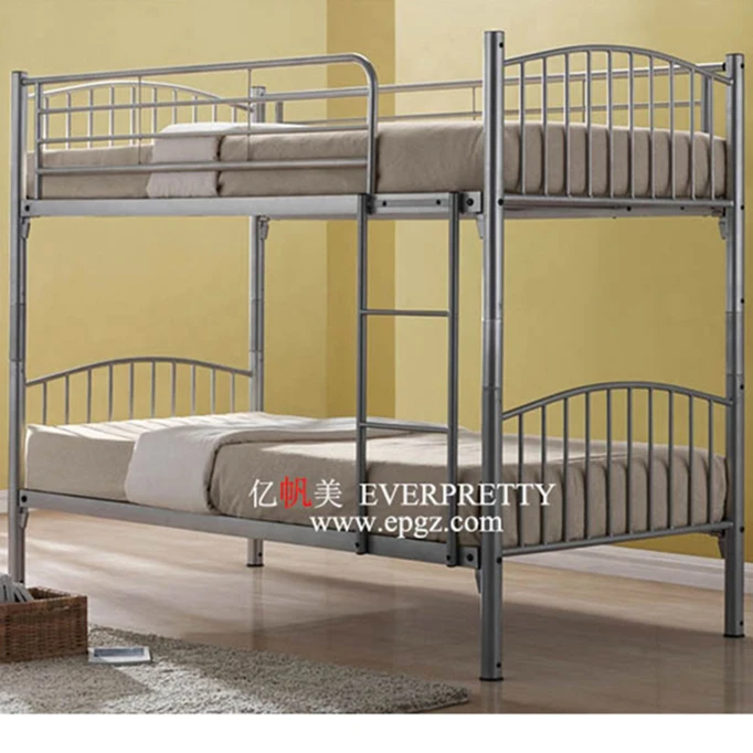 Twin Double Deck Bed Loft Hotel Hostel Metal Bunk Bed Metal Frame Dormitory Beds