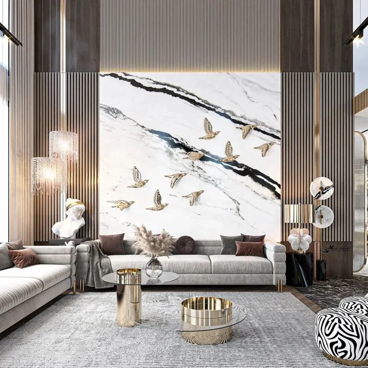 wholesale china stone black veins white marble floor wall pavers marble tiles kitchen countertops panda white marble