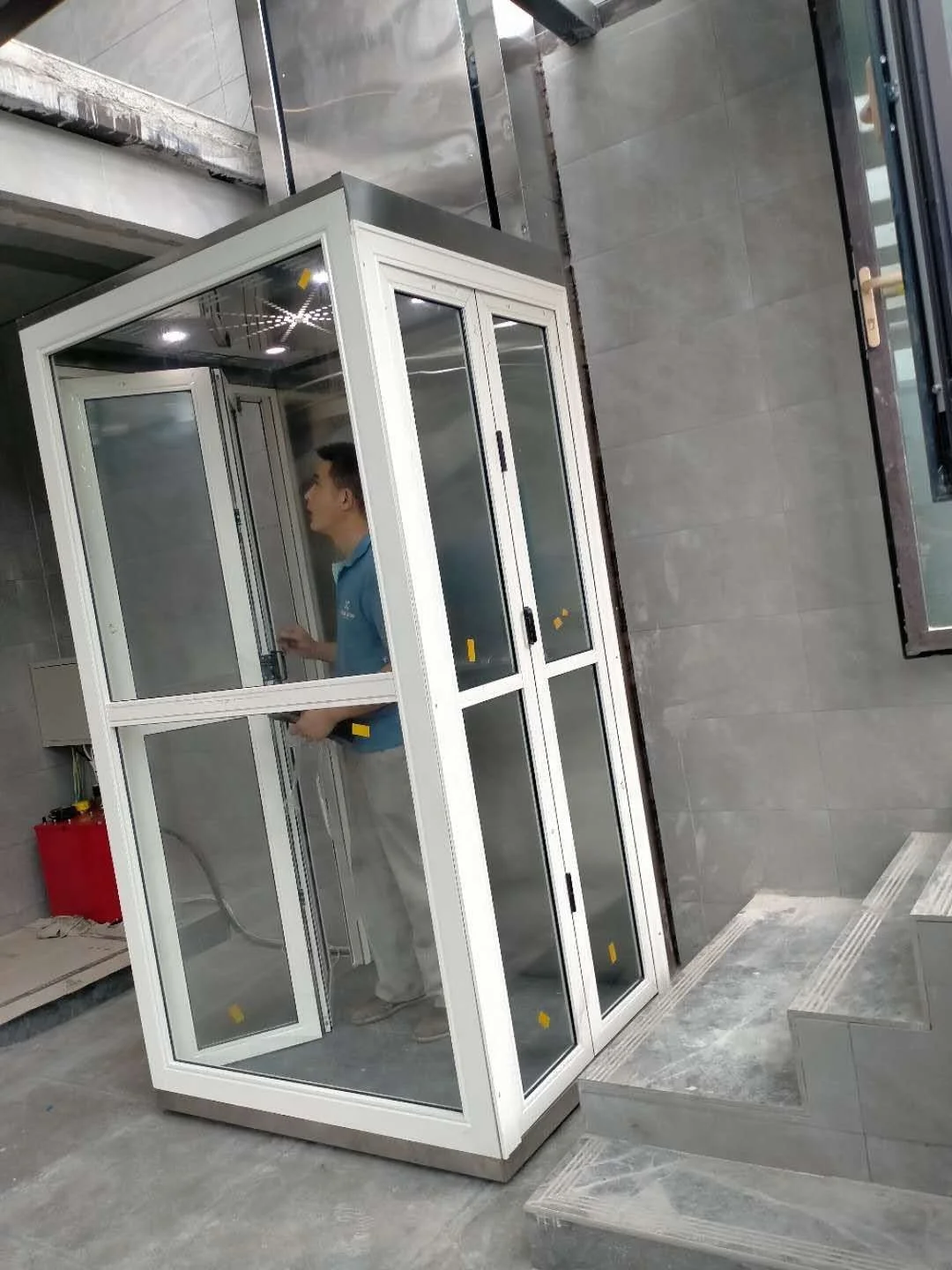  Недорогой уличный подъемник на платформе для дома elavator миниатюрный домашний Электрический вилла гидравлический