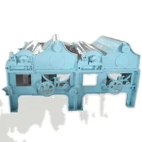 Машина для переработки отходов ткани и хлопка с роликом и металлическим очистителем проволоки