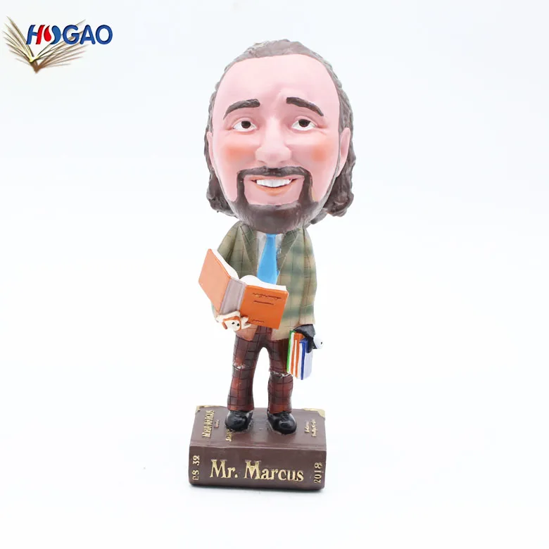 cute football bobble head figurine resin dashboard bobble head football player