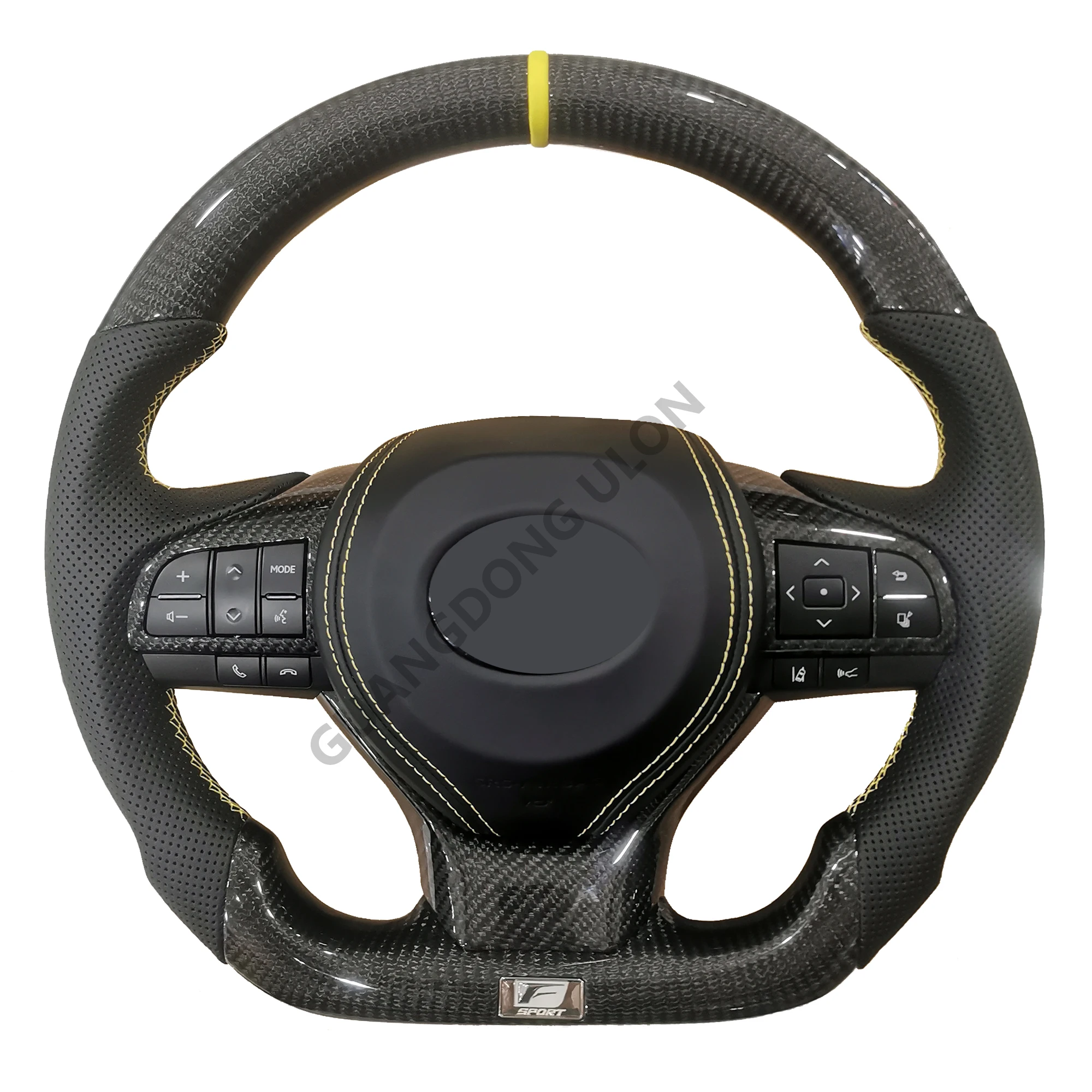 Wholesale 100% Real Carbon Fiber & Leather Steering Wheel for Lexus ES GS RX LX GX450 GX460 LX570 ES300h Sport Steering Wheel