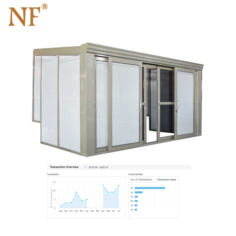 4 season tempered glass outdoor aluminum balcony sunroom lowes aluminum sunroom