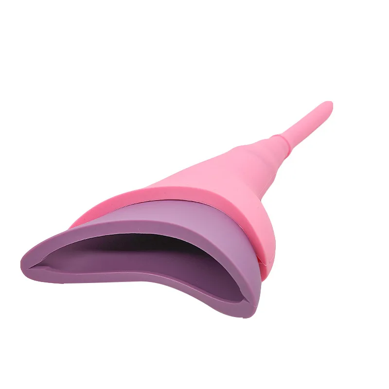 Private Label Silicone Female Urinal Pee Funnel Reusable Female Urinating Device