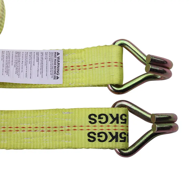 Polyester webbing Heavy Duty Ratchet Straps 50mm 5000kg J Hook for moving truck