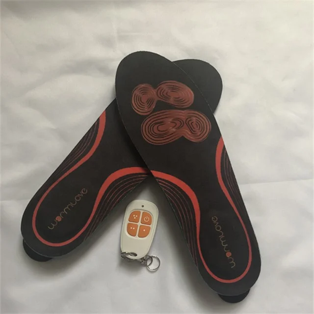 
Wholesale USB-C Rechargeable 1800mah Battery Remote Control Heated Shoe Insoles 