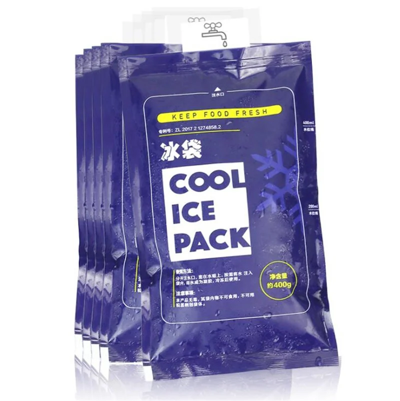 Wholesale 10 packs of 400ML upgraded cold insulation and water injection Ice Pack