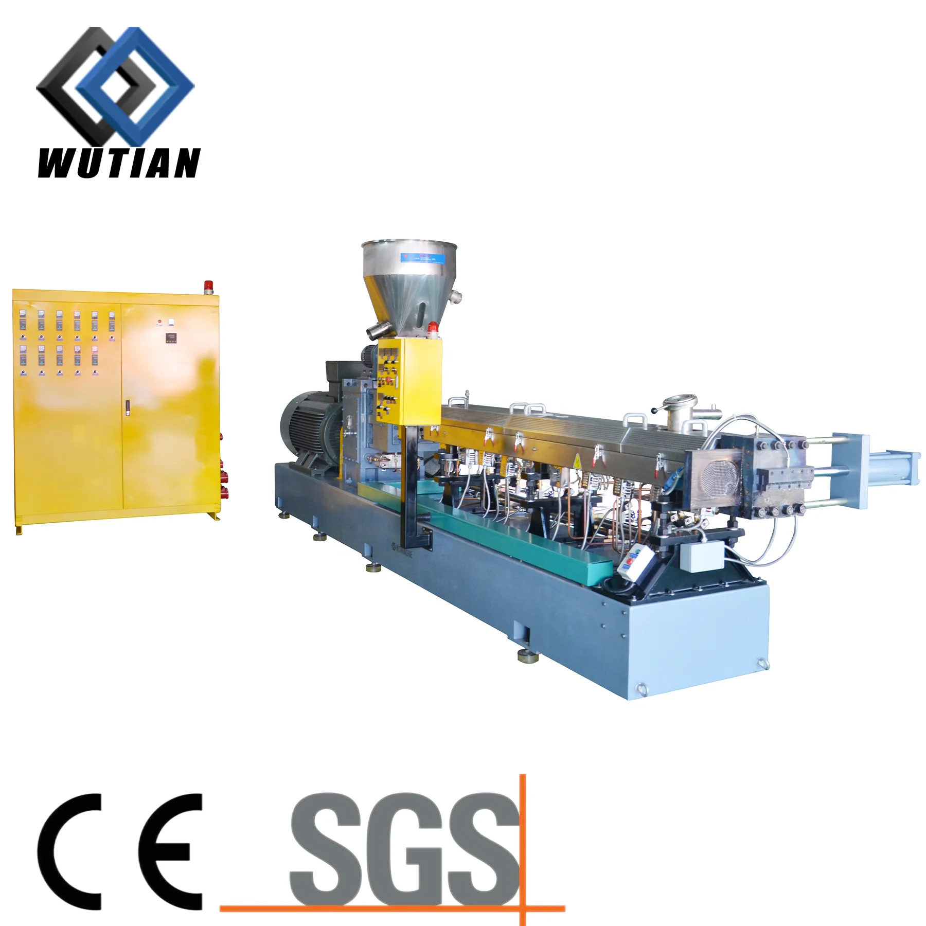 Recycled Plastic Masterbatch Modify Twin Screw Extruder Machine Twin Screw Pelletizing Line Masterbatch Production Line