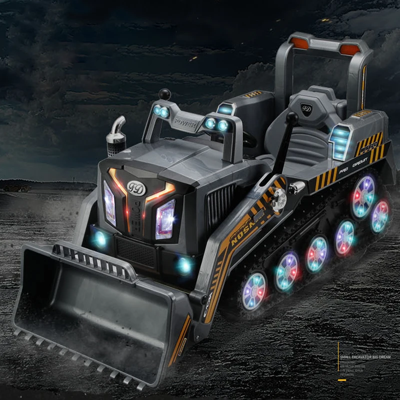 Leemook  multifunction 2.4G remote control ride on bulldozer kids electric car toy