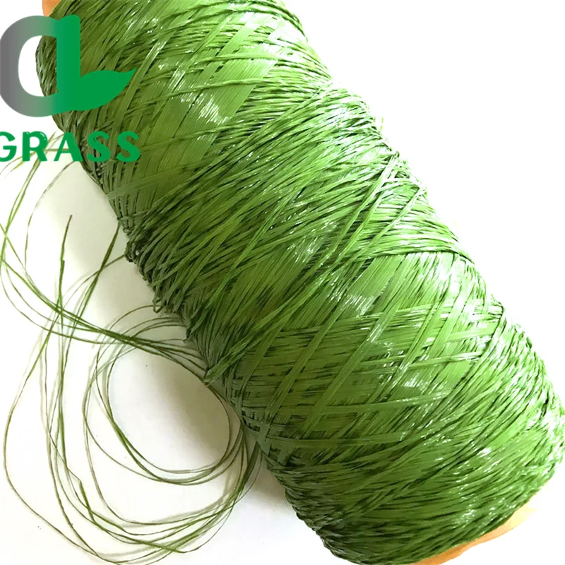 landscape plastic artificial carpet grass yarn manufacturer PP and PE grass yarn