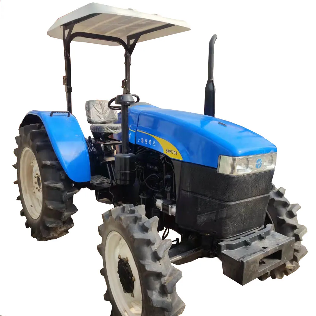 Сельскохозяйственная техника маленькие 4-колесные приводы New Holland 70HP компактные б/у тракторы на