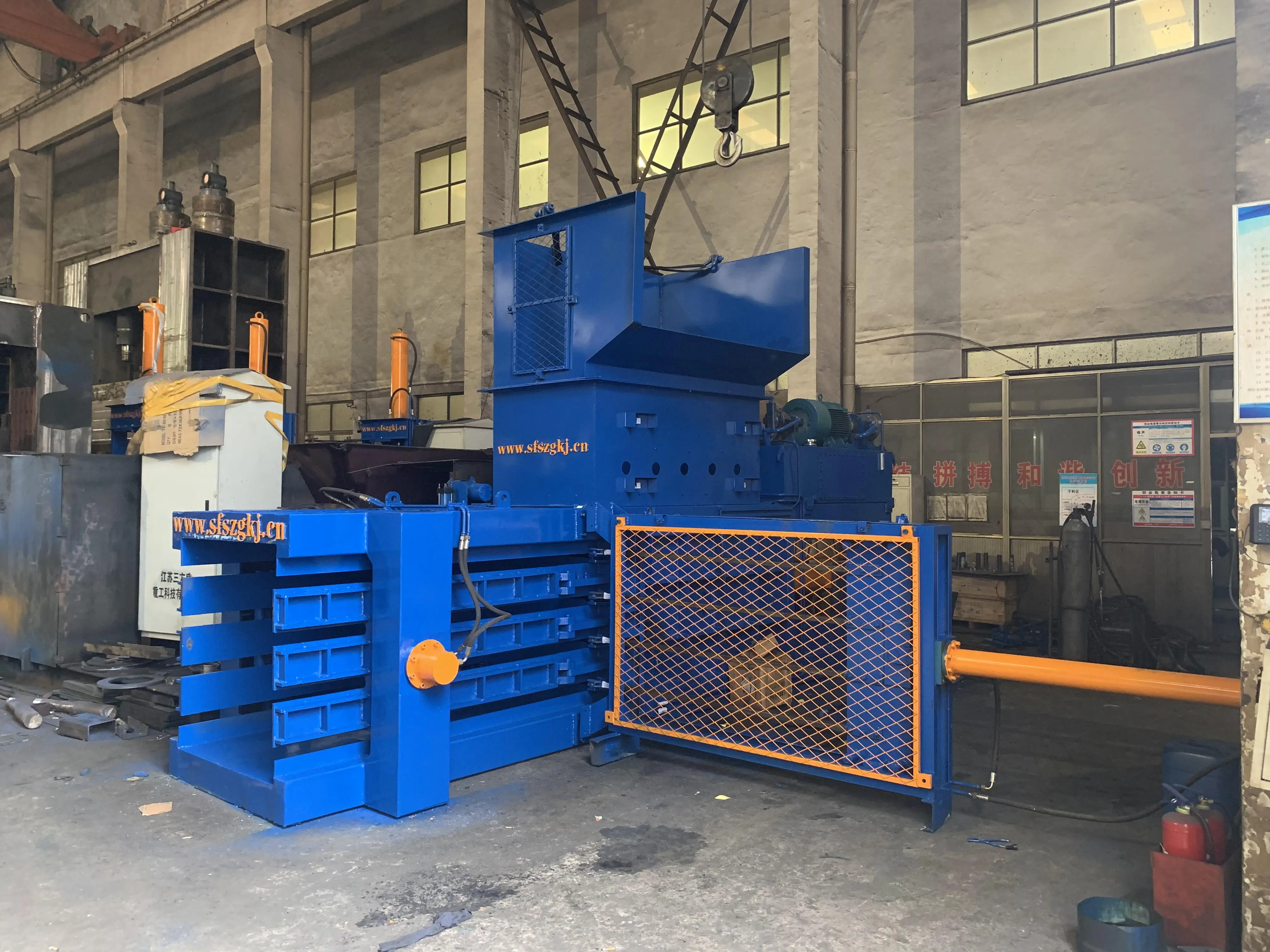 EPA-80 Horizontal Automatic Waste Cardboard Compress Baler Hydraulic Baling Press Machine