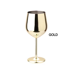 Custom wholesale cocktail glass champagne red wine stainless steel wine glass