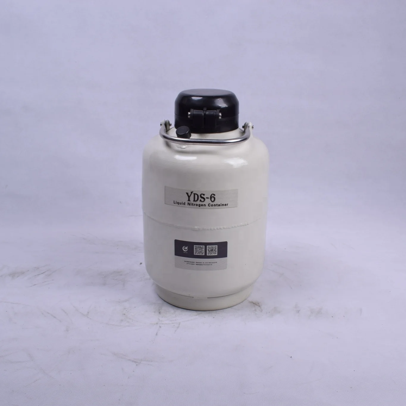 6 L Liquid Nitrogen Container Cryogenic LN2 Tank Dewar with Strap and canister