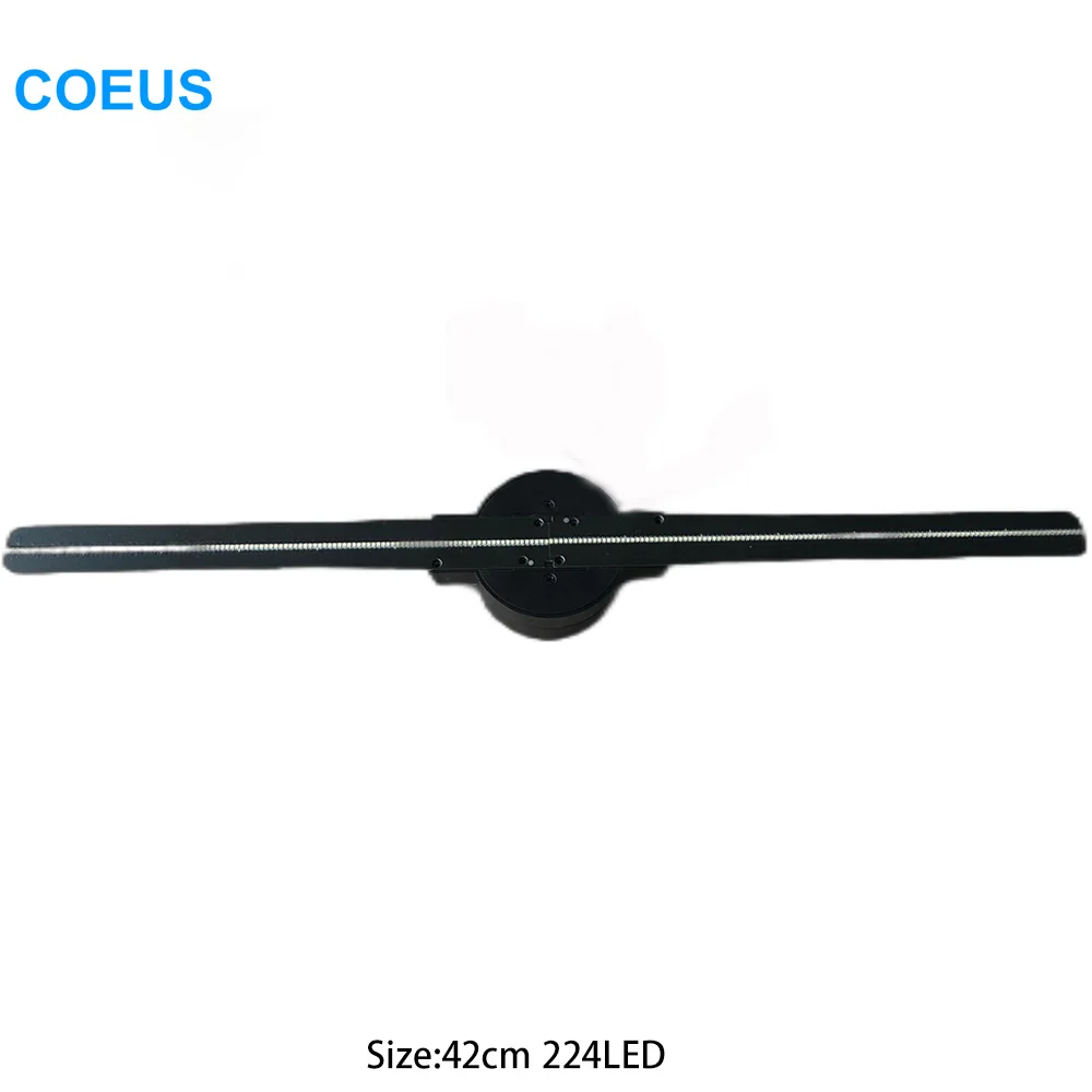 COEUS 42 см 224 светодиодного голографического 3D-голографического вентилятора с двумя лезвиями