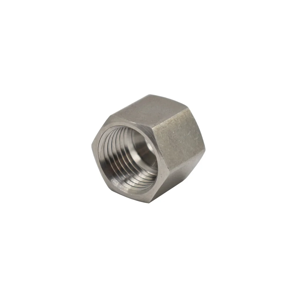 304 stainless steel ferrule fitting hexagon nuts snap ring special nut single ferrule fitting 4 6