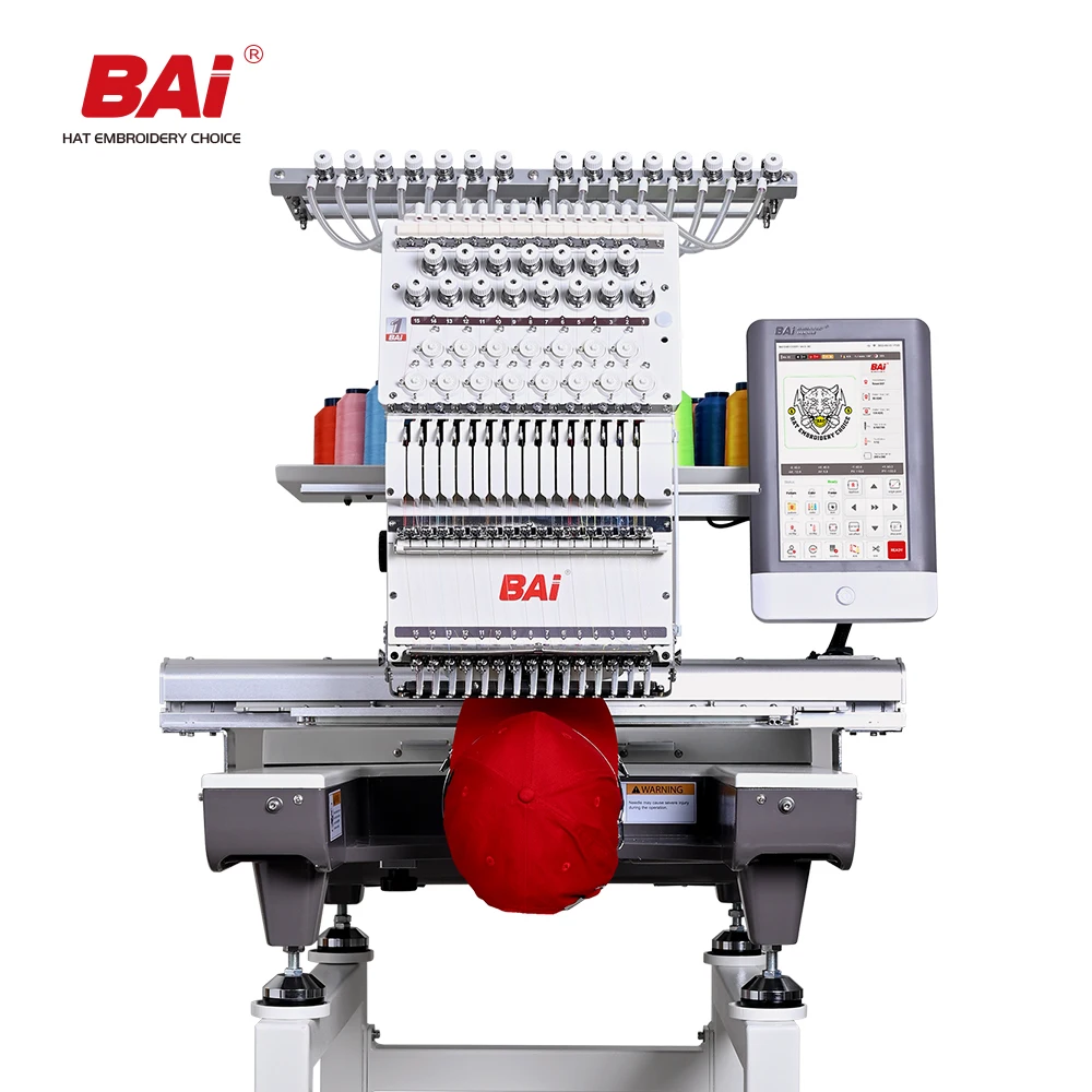 BAi embroidery machine for shirts hat flat shoes dress garment machine in apparel embroidery machine