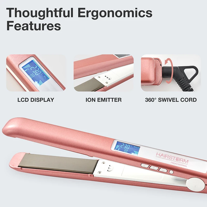High temperature Degree Ceramic Flat Irons Hair Straightener Professional Hair Straightener Titanium Flat Iron