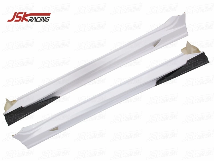 2014 VRS VER ULTIMATE STYLE HALF CARBON FIBER SIDE SKIRTS FOR 2008-2015 MITSUBISHI LANCER EVOLUTION EVO X