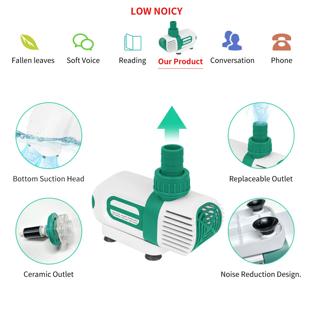 7Magic 3m / 3.5m / 4m / 4.5m / 5m / 5.5m / 6m HMAX Fountain Pump Filter Fish Pond Aquarium Water Pump Tank Fountain