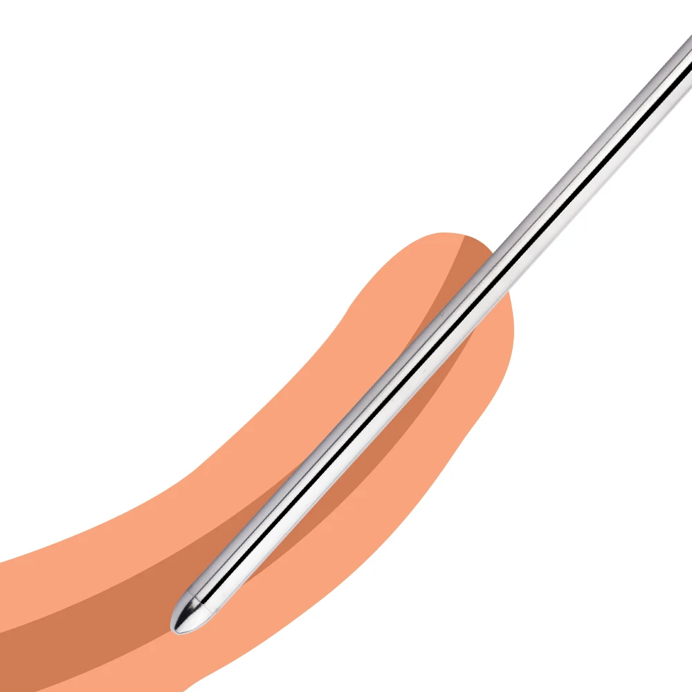 Urethral Sound Long 265mm Metal Urethral Plug Catheter For Men Women Penis Plug Prostate Stimulation Sex Toy