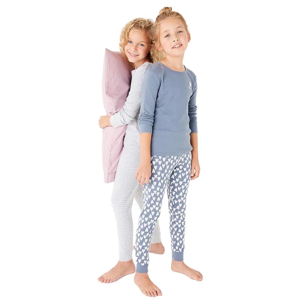 
OEM Service Girls Sleepwear Pajamas Breathable Printed Spring 100% Cotton Girls Sleepwear Tee Leggings Kids Pajama Set 