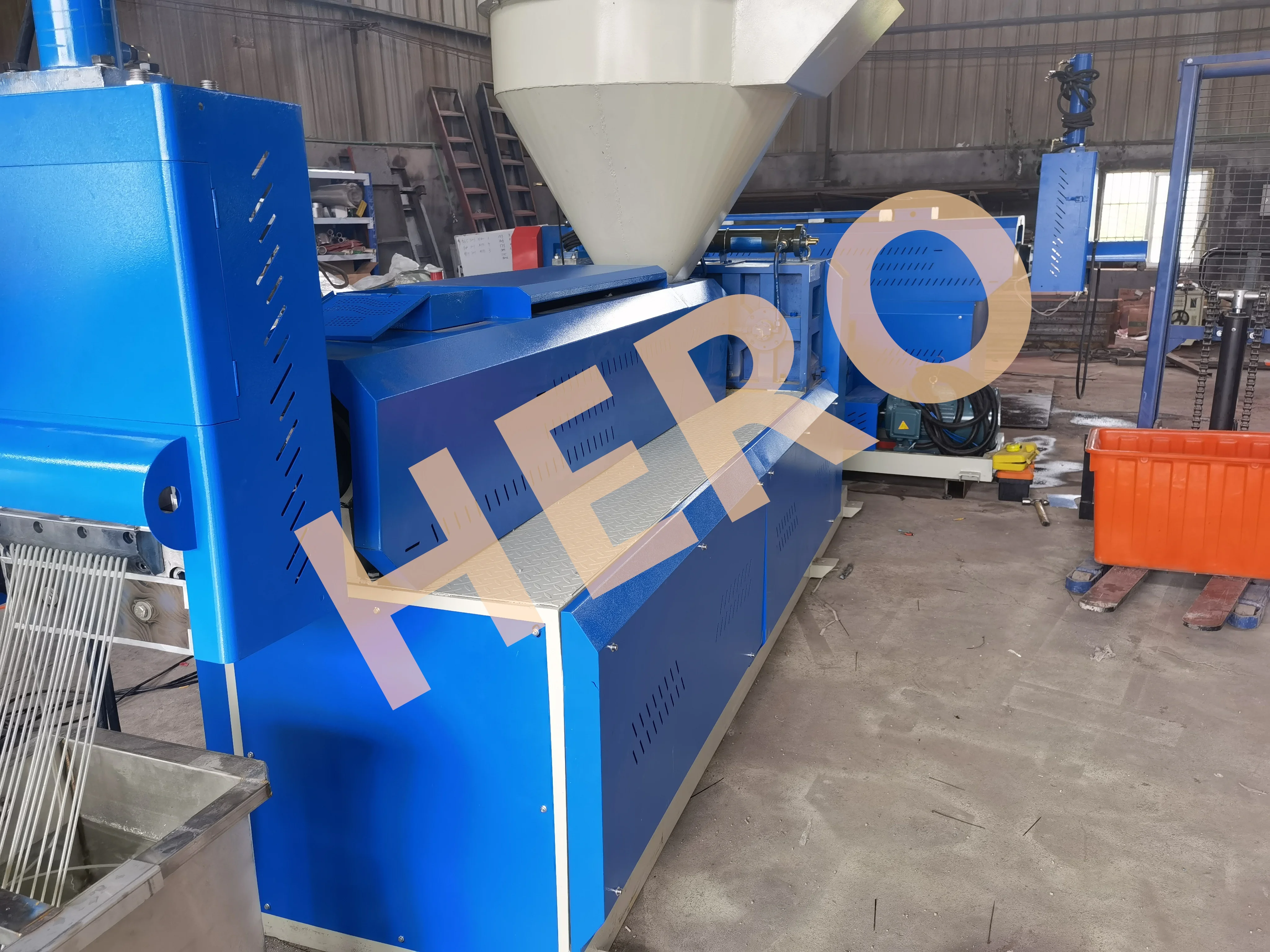 HERO plastic extruders machine pelletizing plastic granulators with single screw recycle plastic pp pe