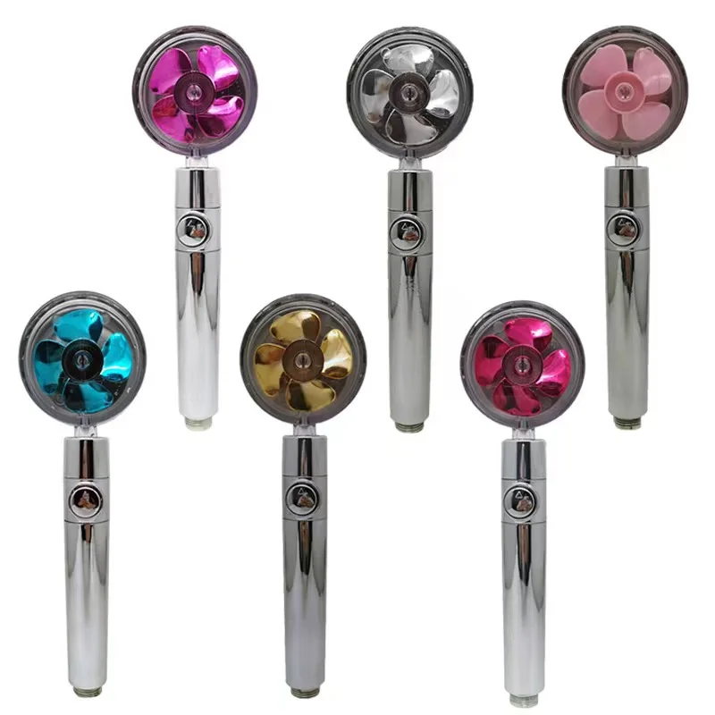 High Quality 360-Degree Turbocharged Shower head High Pressure Water Saving Spray Gun Disassembly Shower Head